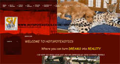 Desktop Screenshot of hotspotexotics.co.uk