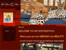 Tablet Screenshot of hotspotexotics.co.uk